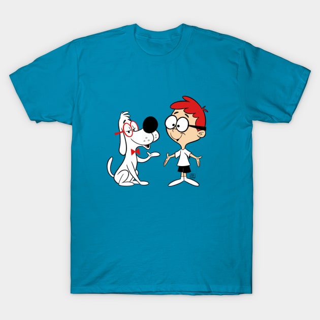 Mr. Peabody and Sherman T-Shirt by markscartoonart62